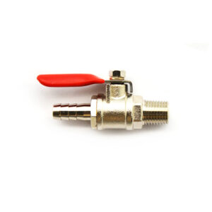 1/4" ID Gas Shut Off Valve With Check Valve - Kegerator Regulator Shutoff Valve