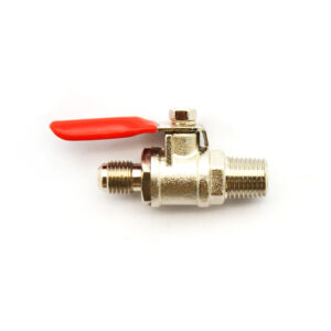 1/4" MFL Nipple Gas Shut Off Valve With Check Valve