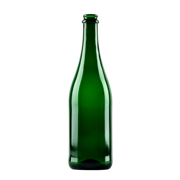 750mL Green Sparkling Wine Bottle